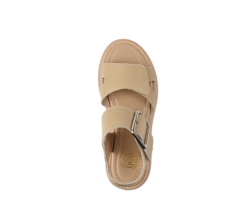 Sandale casual, dama, FORMAZIONE, K246 bej, piele naturala
